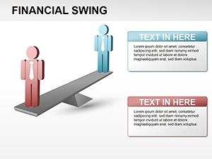 Economic Fluctuations PowerPoint Diagram Template