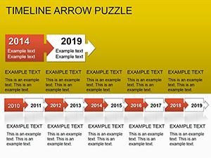 Timeline Arrow Puzzle PowerPoint Diagrams