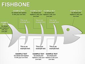Fishbone PowerPoint diagram template