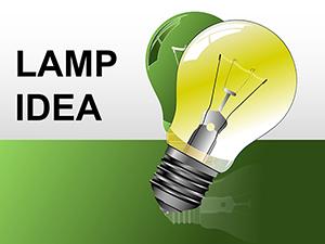 Lamp Idea PowerPoint diagrams