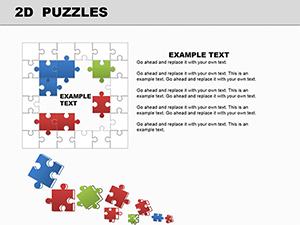 2D Puzzles PowerPoint Diagrams