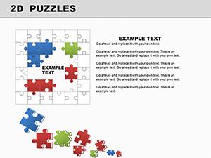 2D Puzzles PowerPoint Diagrams Template: Download PPTX
