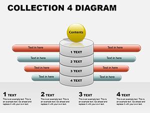 Collection 4 PowerPoint diagram