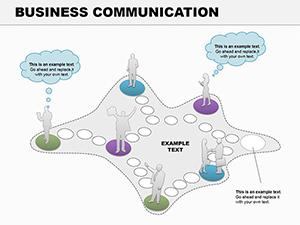 Business Communication PowerPoint diagram