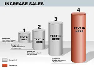 3D Increase Sales PowerPoint Diagrams - Professional Presentation Templates