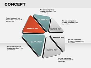 Flower Triangle Concept PowerPoint Diagrams