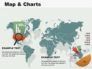 Map and Charts PowerPoint Diagrams