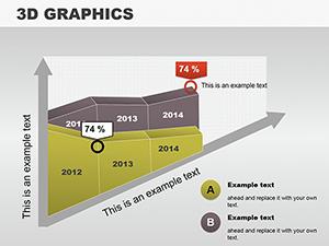 3D Vector Graphics PowerPoint diagrams