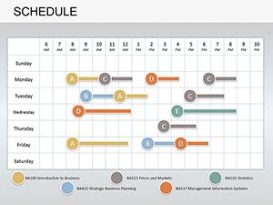 Schedule PowerPoint Diagram template