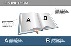 Reading Books PowerPoint diagrams