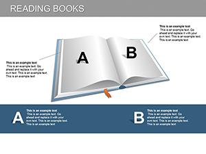 Infographic Reading Books PowerPoint Diagrams: Download PPTX