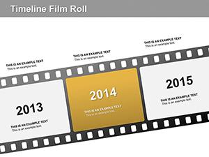 Timeline Film Roll PowerPoint diagram