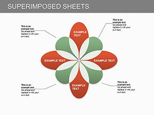 Superimposed Sheets PowerPoint Diagrams: Download PPTX