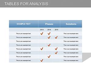 Database Tables PowerPoint diagram