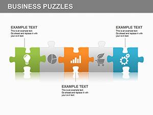 Puzzle Work PowerPoint diagrams