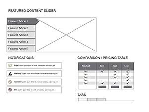 Mockups Website PowerPoint diagrams