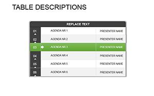 Table Descriptions PowerPoint diagrams