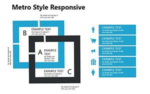 Responsive Style PowerPoint diagram Template