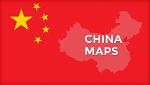 China PowerPoint maps for presentation