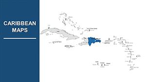 Caribbean Islands PowerPoint Maps Templates