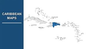 Caribbean Islands PowerPoint Maps: Download Editable PPTX Templates