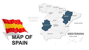 Editable Spain PowerPoint maps