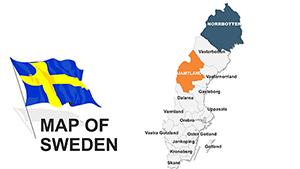 Sweden PowerPoint map for presentation