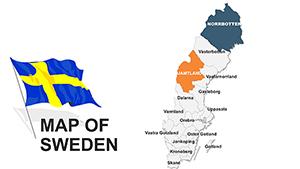 Sweden PowerPoint Maps Presentation Template - Professional & Customizable
