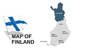 Finland Editable PowerPoint Maps Template - Download Now