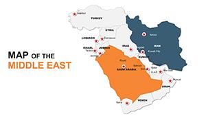 Middle East Editable PowerPoint maps