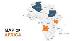 Africa PowerPoint map template