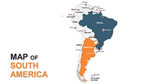 South America Editable PowerPoint maps