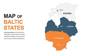 Editable Baltic States PowerPoint Maps
