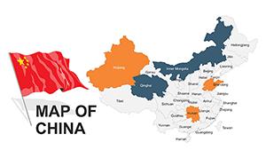 Editable China PowerPoint Maps