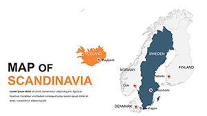 Editable Scandinavia PowerPoint maps