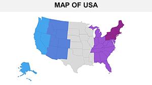 Maps of USA - United States Regions PowerPoint maps