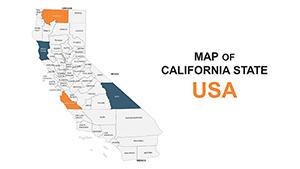 California United States PowerPoint Maps