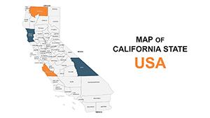 California United States PowerPoint Maps: Download PPT
