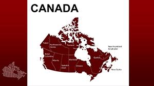 Province Canada PowerPoint Maps Template for Presentations: Download PPT