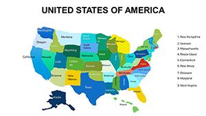 Editable United States PowerPoint Maps Template for Professional Presentations