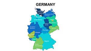 Maps of Germany Europe for PowerPoint: Download PPT