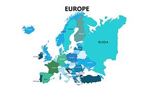 Complete Europe PowerPoint maps