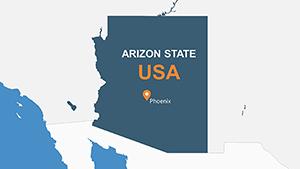 USA Arizona Counties PowerPoint Maps Template: Download PPT