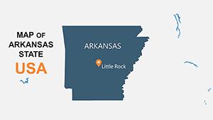 USA Arkansas with Counties PowerPoint Maps: Download PPT