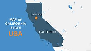 USA State California Counties PowerPoint Maps Template: Download PPT