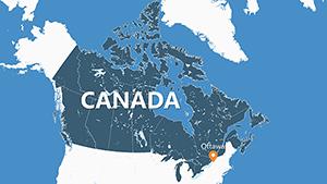 Canada Provinces PowerPoint Maps Template