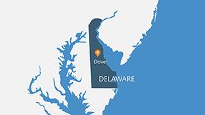 Delaware with Counties PowerPoint maps