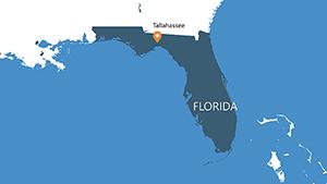 Florida with Counties PowerPoint maps