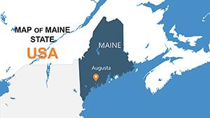 Maine Counties PowerPoint maps