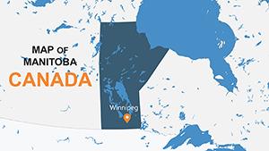 Manitoba Canada PowerPoint Maps - Download Editable PPT